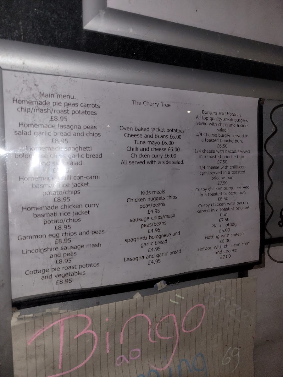 The Cherry Tree Ingoldmells Menu - Image 5